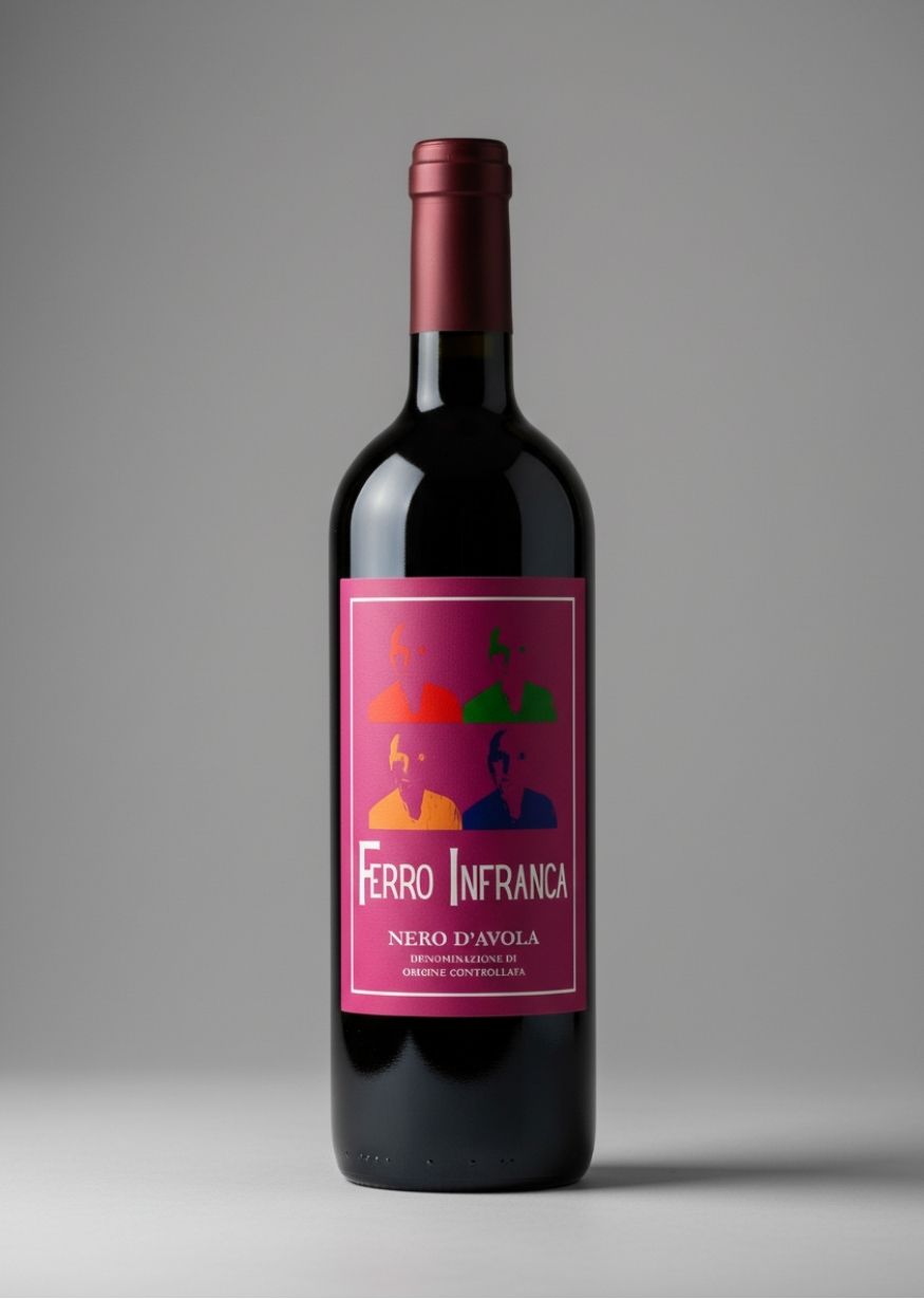 Bottiglia vino Nero d'Avola DOC Ferro Infranca - Vendita online